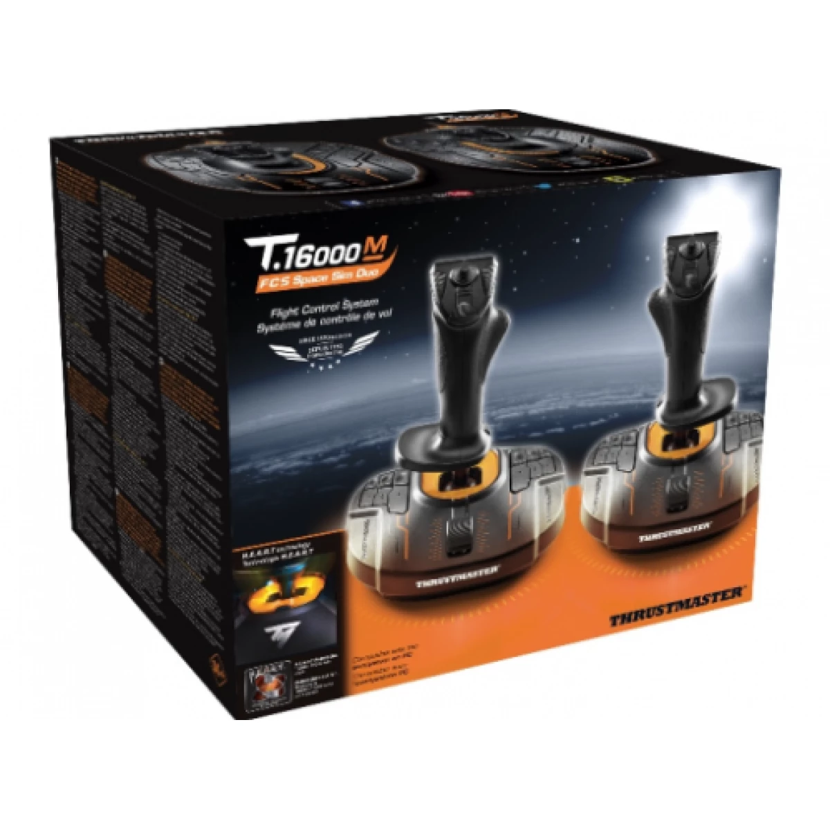 Galery – Thrustmaster T.16000M FCS SPACE SIM DUO Preto, Laranja USB Joystick Analógico/Digital PC0