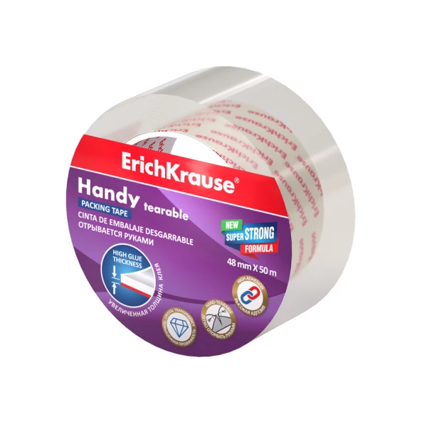 Thumbnail-Erichkrause Handy Seal Tape – 48mmx50m – Resistente e Durável – Cor Transparente