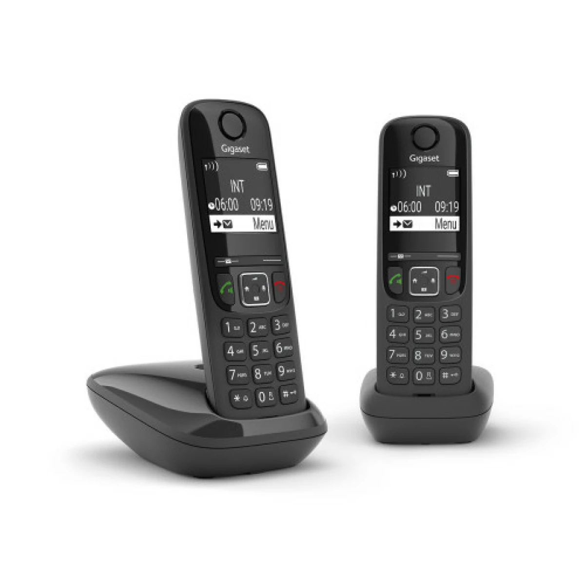 Galery – Gigaset AS690 Duo DECT/telefone analógico identificador de chamadas preto0