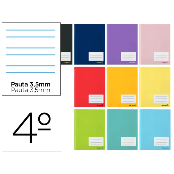 Thumbnail-Caderno escolar liderpapel 16 folhas din a5 pauta 3.5 mm – 10 unidades