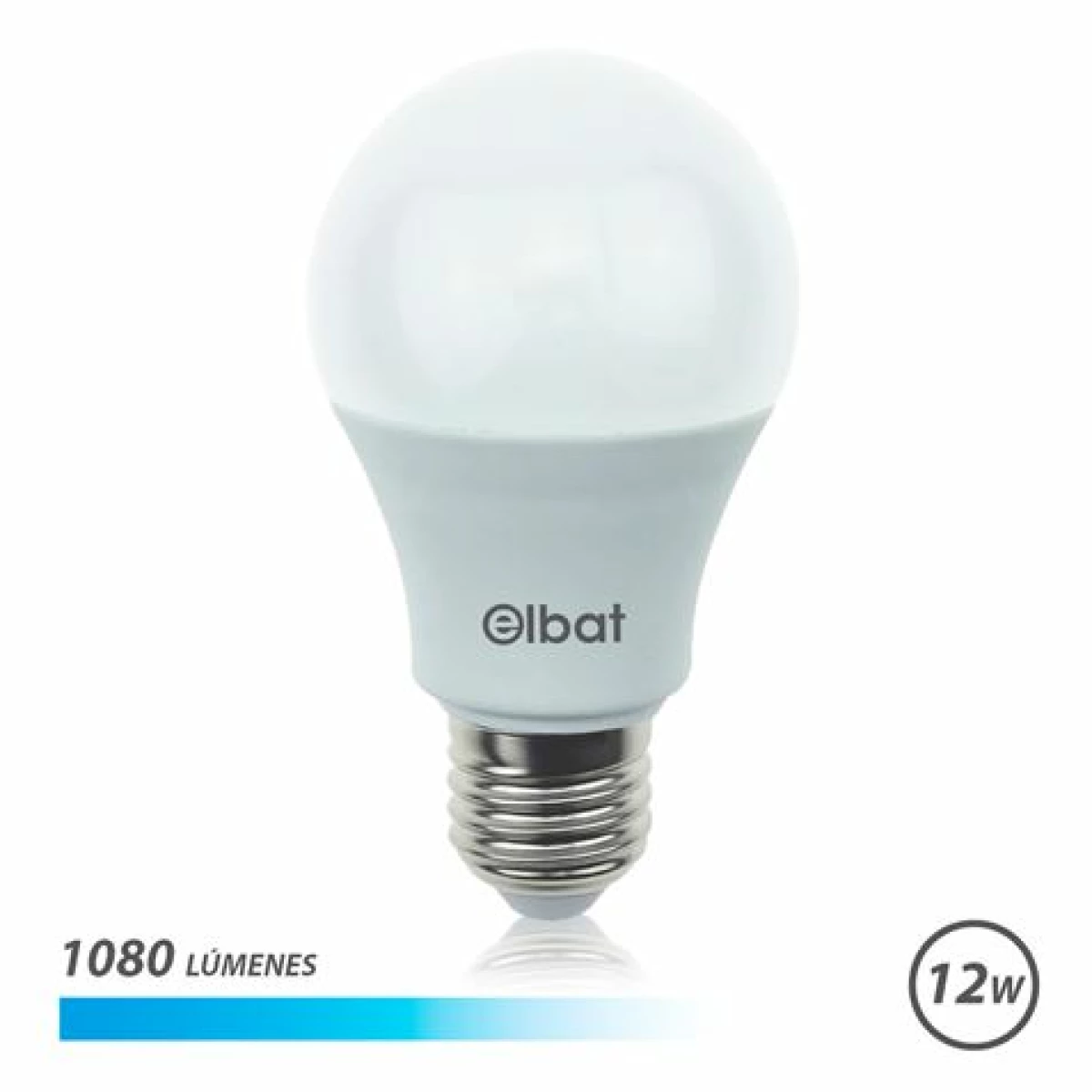 Thumbnail-Lâmpada LED Elbat – Potência 12W – Lumens 1080 – Tipo de Luz 6500K Cool Light – Casquilho E27 – Ângulo 220º – Dimensões 60X120mm – 30.000 Horas de Vida – 15.000 Luzes – Cor Branca