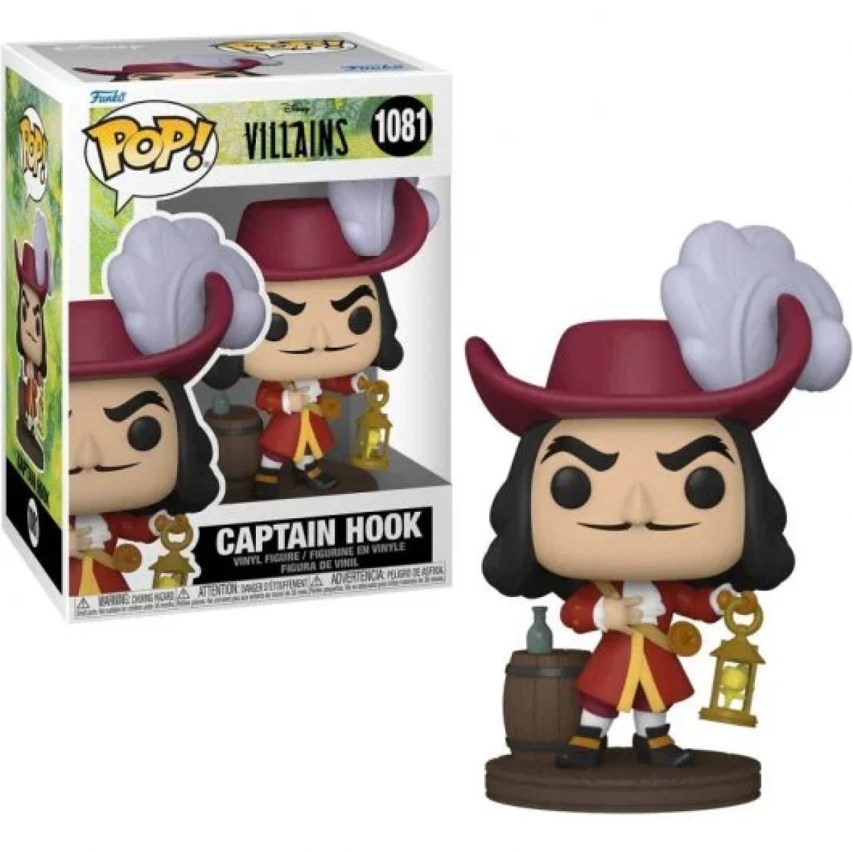 Thumbnail-Funko Pop Disney Villains Capitão Garfio – Figura de vinil – Altura 10cm aprox.