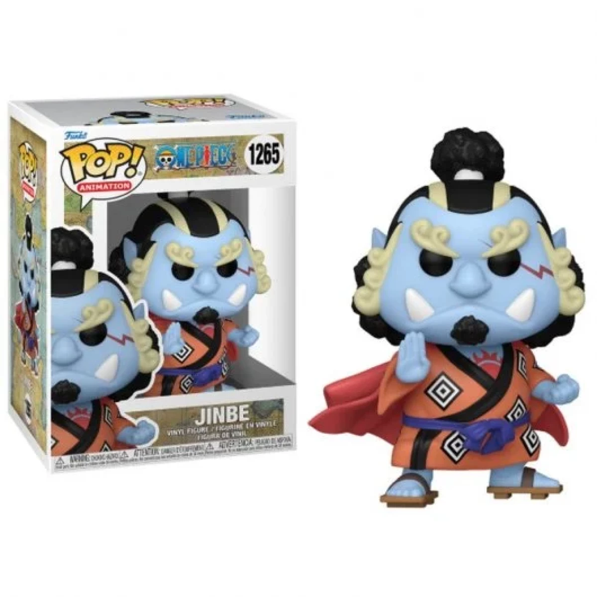 Thumbnail-Funko Pop Animation One Piece Jinbe com opção Chase – Figura de vinil – Altura 12,2cm aprox.