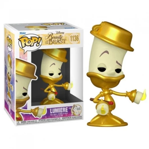 Thumbnail-Funko Pop Disney A Bela e a Fera Lumière – Figura de vinil – Altura 9,5cm aprox.