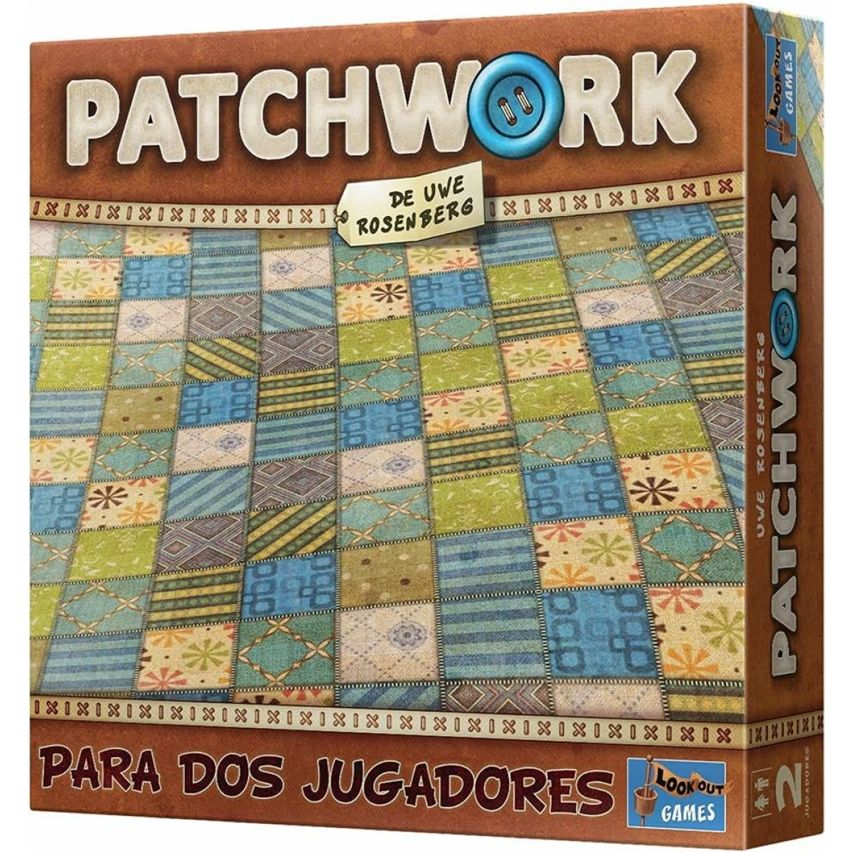 Thumbnail-Jogo de Tabuleiro Patchwork – Tema Abstrato/Costura – 2 Jogadores – A partir de 8 Anos – Duração 15-30min. Aproximadamente.