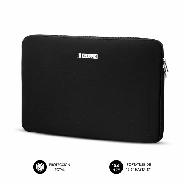 Thumbnail-Capa de neoprene Subblim Skin para laptop – Dimensões externas 290x410x20Mm – Compatível com Macbook Pro de 16 polegadas e mais – Proteção de neoprene espessa – Cor preta