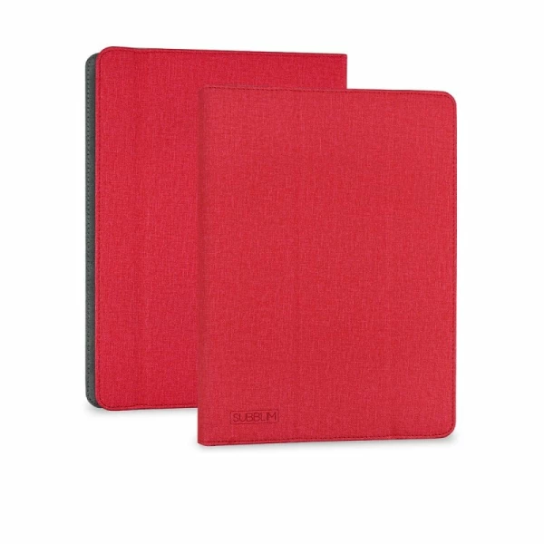 Thumbnail-Capa universal para tablet Subblim – Aba magnética para câmera traseira – Suporte antiderrapante – Compatível com tablets de até 10,1″ – Resistente a choques, poeira e arranhões – Cor Vermelho