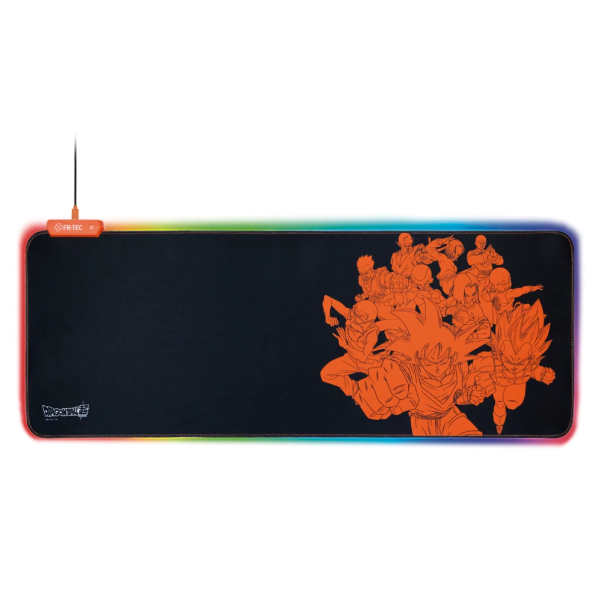 Thumbnail-FR-TEC Mousepad Goku XL – Licença Super Oficial de Dragon Ball – RGB Light on Borders – Design antiderrapante – Tecnologia Plug and Play – Ajuste de iluminação – Cor preta