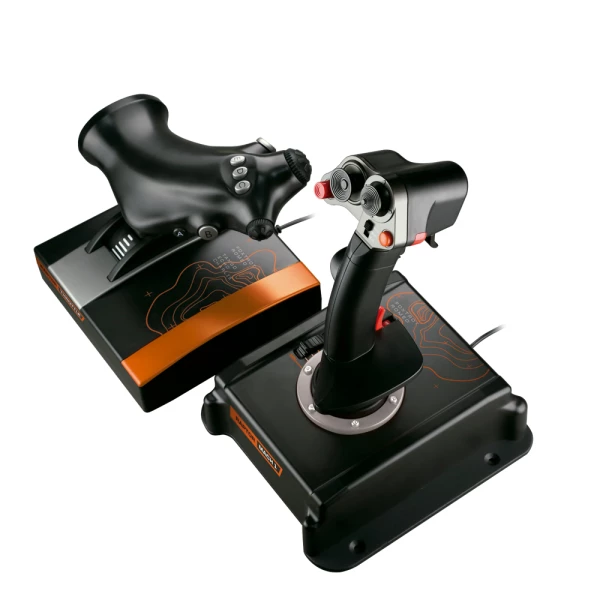 Thumbnail-Alavanca e acelerador FR-TEC Raptor Mach1 Hotas compatível com PC – Joystick e acelerador – Controle de velocidade – Configuração personalizada – 3 interruptores de memória – Sensor eletromagnético – Cor preta