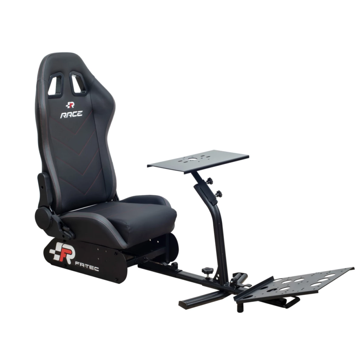 Thumbnail-FR-TEC Racing Seat Assento Simulador de Corrida – Assento tipo balde – Encosto de 81cm – Inclinação de até 135° – Base do volante 45x22cm – Estrutura ajustável – Almofadas antiderrapantes – Base do pedal ajustável – Cor preta