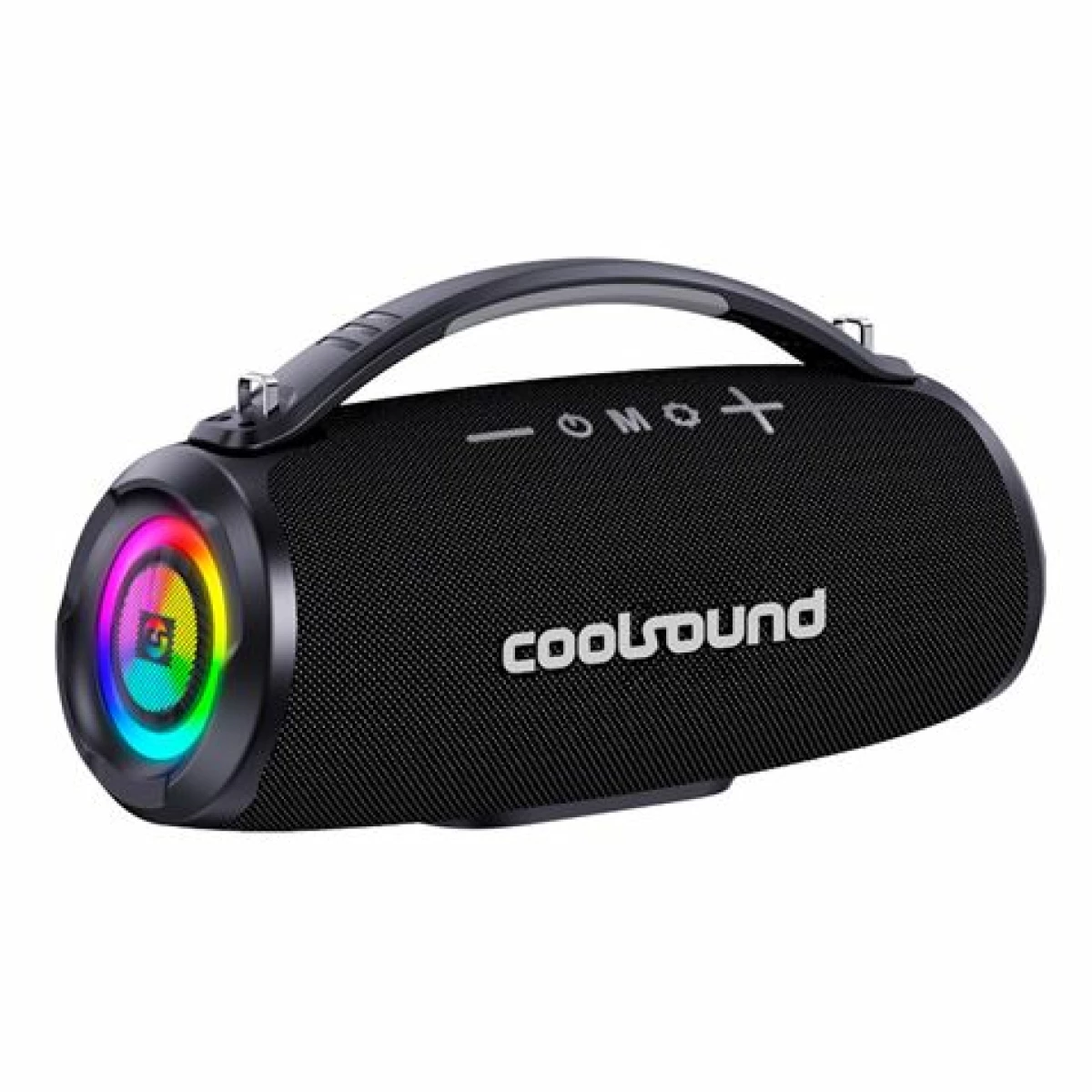 Thumbnail-Coolsound Beach Boom Alto-falante Bluetooth 40W – Alça de transporte – Efeito de luz LED – Cor preta