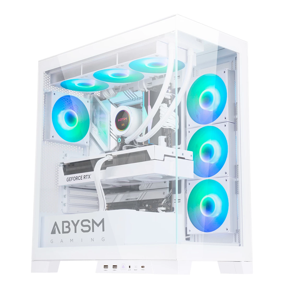 Thumbnail-ABYSM Danube Sava H500 White PC Transparente, Branco