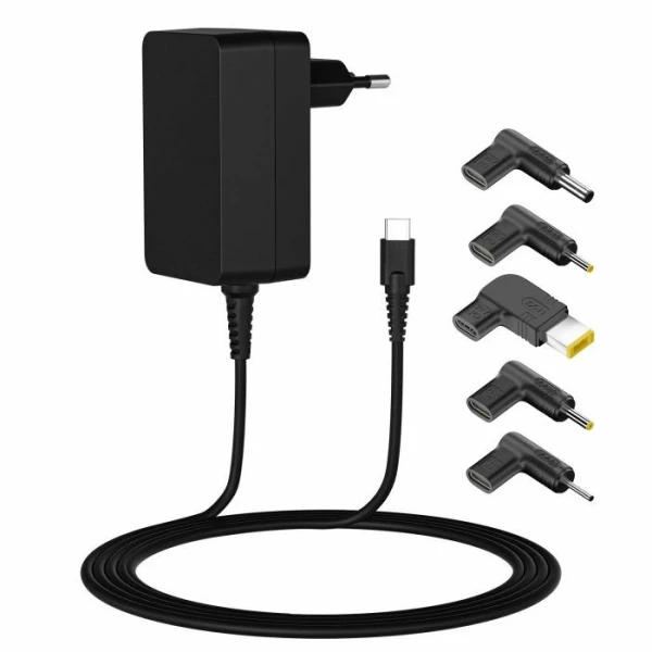 Thumbnail-Carregador portátil universal Leotec 45 W USB-C Power Delivery 3.0 – 5 conectores diferentes – proteção contra sobrecarga e curto-circuito