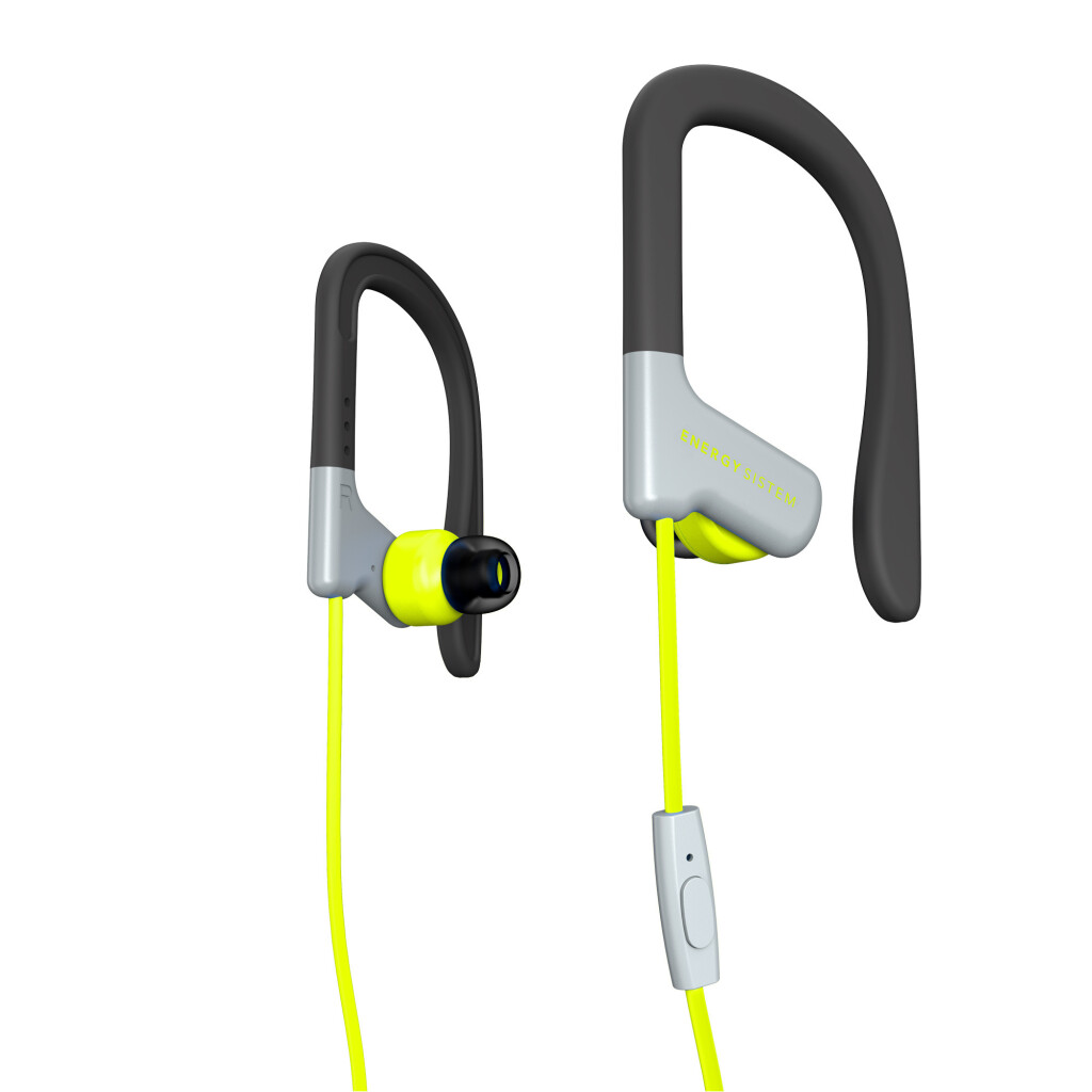 Thumbnail-Energy Sistem Auriculares Sport 1 Microfone – Ajuste Seguro – Resistente ao Suor – Controle de Conversação – Microfone – Cor Amarelo