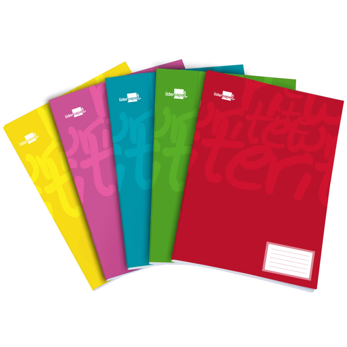 Galery – Caderno escolar liderpapel 32 folhas din a5 quadricula 8 mm0