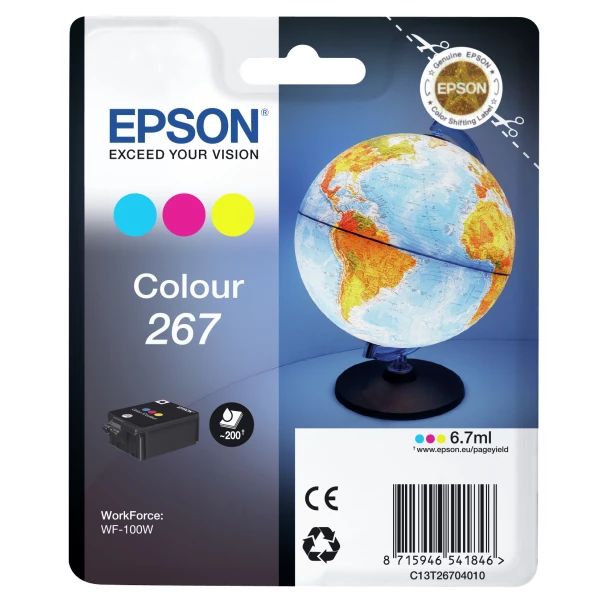 Thumbnail-Epson Globe C13T26704010 tinteiro 1 unidade(s) Original Ciano, Magenta, Amarelo