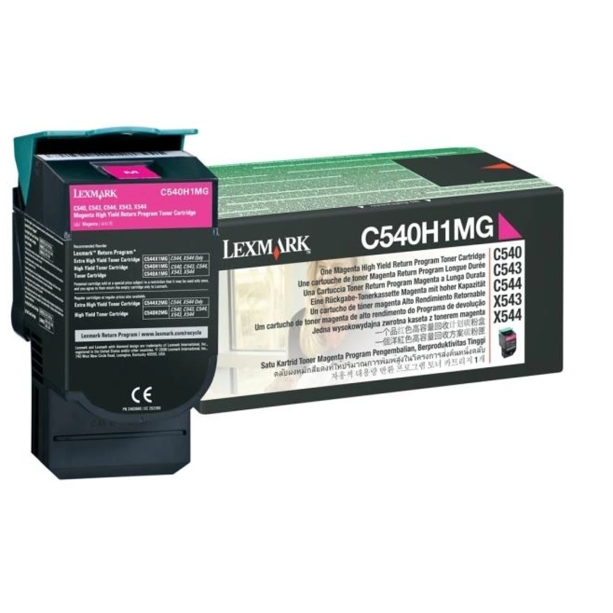 Thumbnail-Lexmark C540H1MG toner 1 unidade(s) Original Magenta