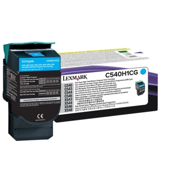 Thumbnail-Lexmark C540H1CG toner 1 unidade(s) Original Ciano