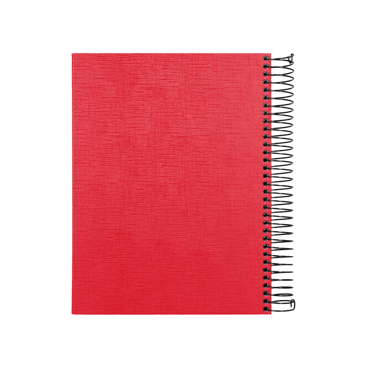 Galery – Caderno espiral liderpapel a5 micro papercoat capa forrada 140 f 75 gr quadricula 5mm 5 bandas 6 furos vermelho0