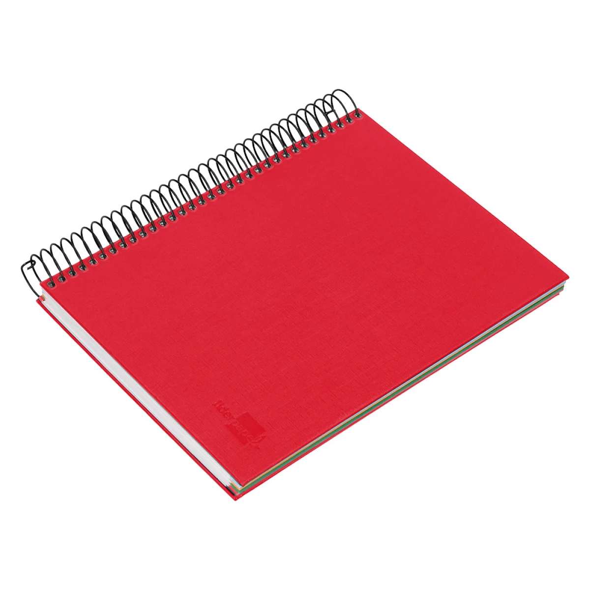 Galery – Caderno espiral liderpapel a5 micro papercoat capa forrada 140 f 75 gr quadricula 5mm 5 bandas 6 furos vermelho0