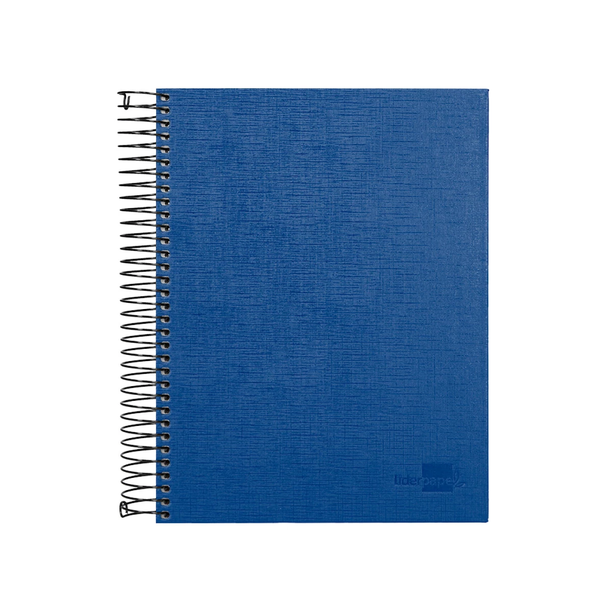 Galery – Caderno espiral liderpapel a5 micro papercoat capa forrada 140 f 75 gr quadricula 5mm 5 bandas 6 furos azul0