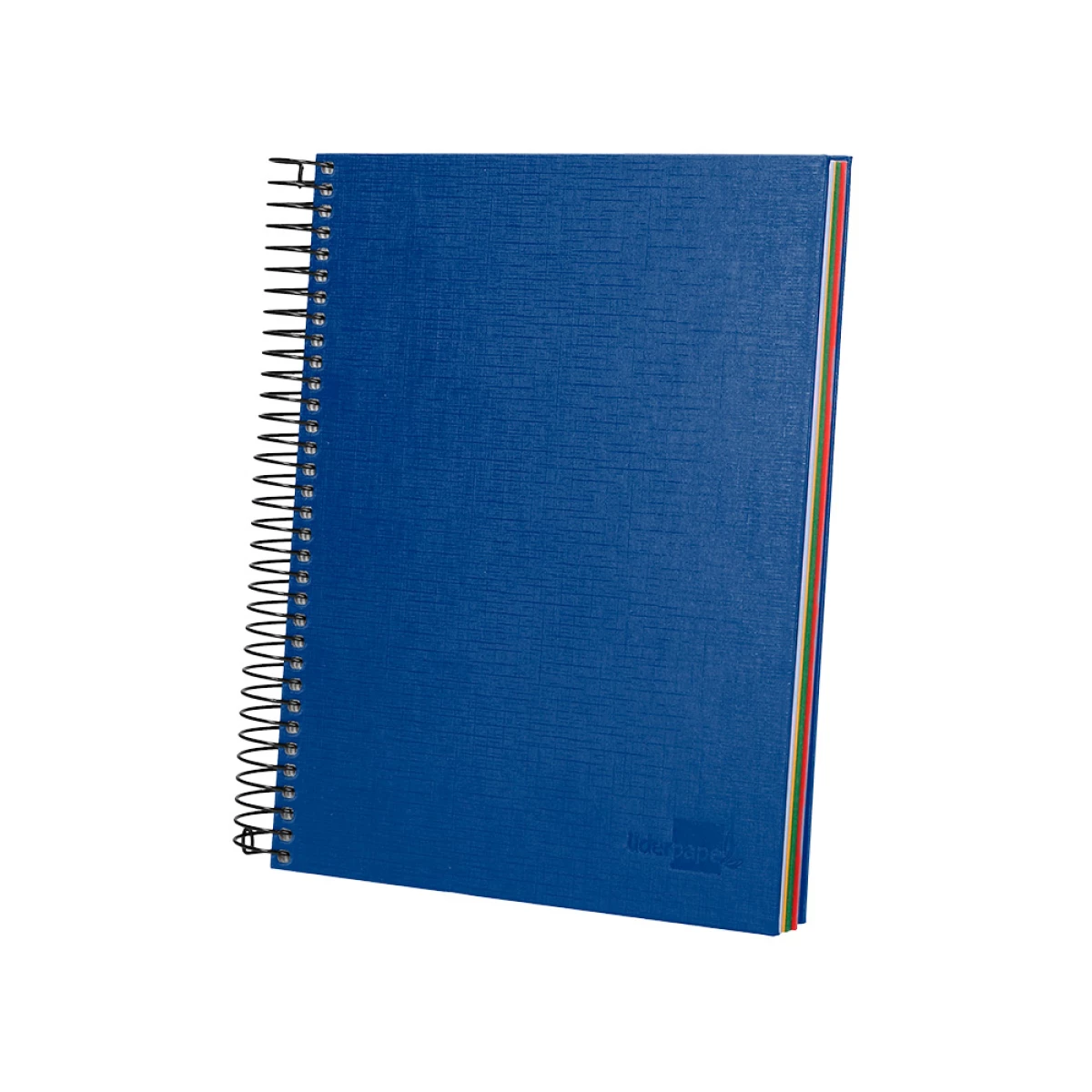 Galery – Caderno espiral liderpapel a5 micro papercoat capa forrada 140 f 75 gr quadricula 5mm 5 bandas 6 furos azul0