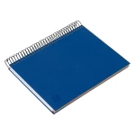 Galery – Caderno espiral liderpapel a5 micro papercoat capa forrada 140 f 75 gr quadricula 5mm 5 bandas 6 furos azul0