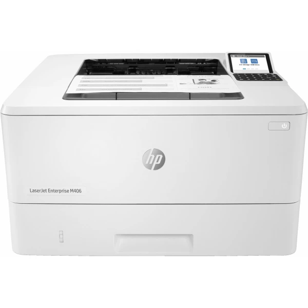 Thumbnail-HP LaserJet Enterprise Impressora M406dn, Preto e branco, Impressora para Empresas, Impressão, Tamanho compacto; Segurança reforçada; Impressão frente e verso; Eficiência energética; Impressão através de porta USB frontal