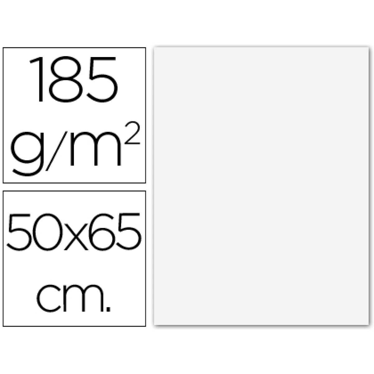 Thumbnail-Cartolina guarro 50×65 cm 185 gr branca – 5 unidades