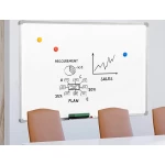 Galery – Quadro branco q-connect lacado magnetico c/caixilho em aluminio 60 x 90 cm0