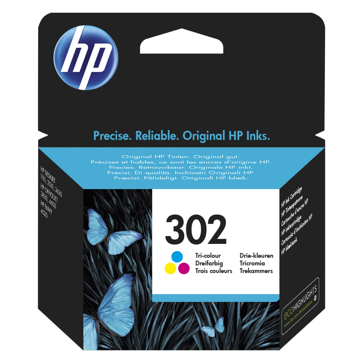 Galery – HP Tinteiro original 302 Tricolor0