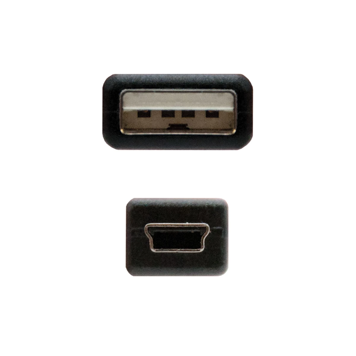 Galery – Nanocable 10.01.0400 cabo USB 0,5 m USB 2.0 USB A Mini-USB B Preto0