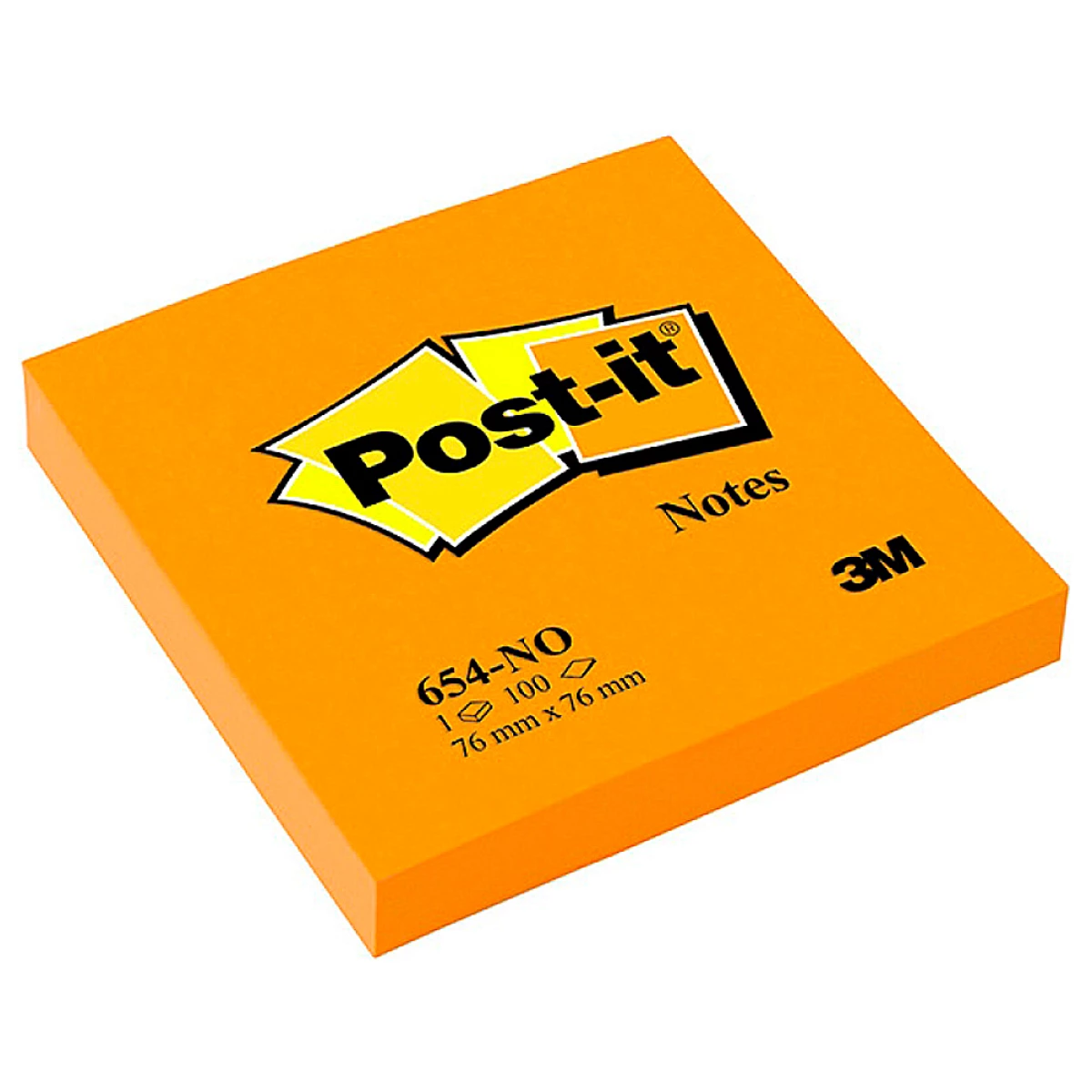 Galery – Bloco de notas adesivas post-it laranja 76 x 76 mm0