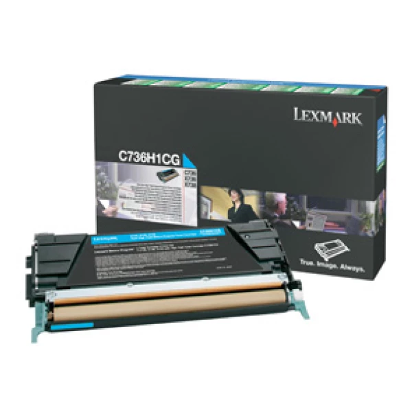 Thumbnail-Lexmark C736H1CG toner 1 unidade(s) Original Ciano