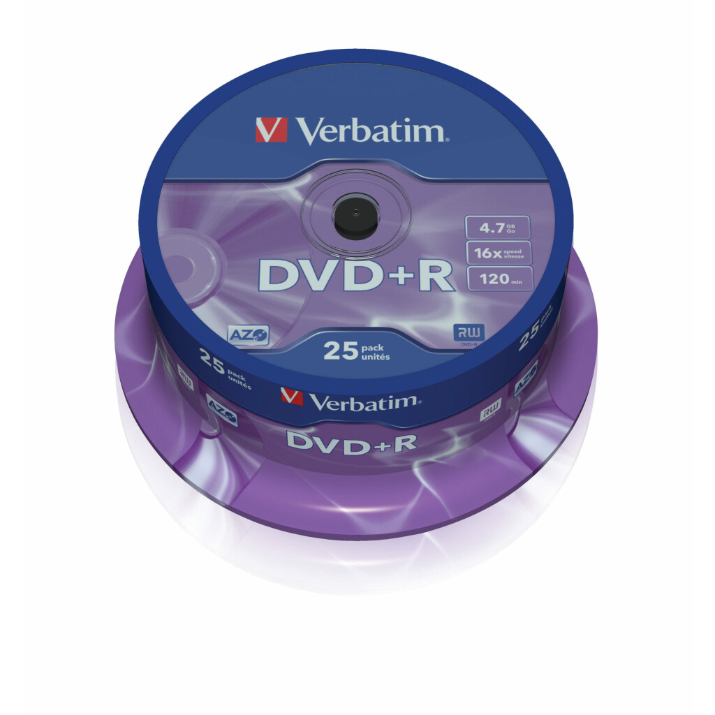 Thumbnail-Verbatim DVD+R Matt Silver 4,7 GB 25 unidade(s)