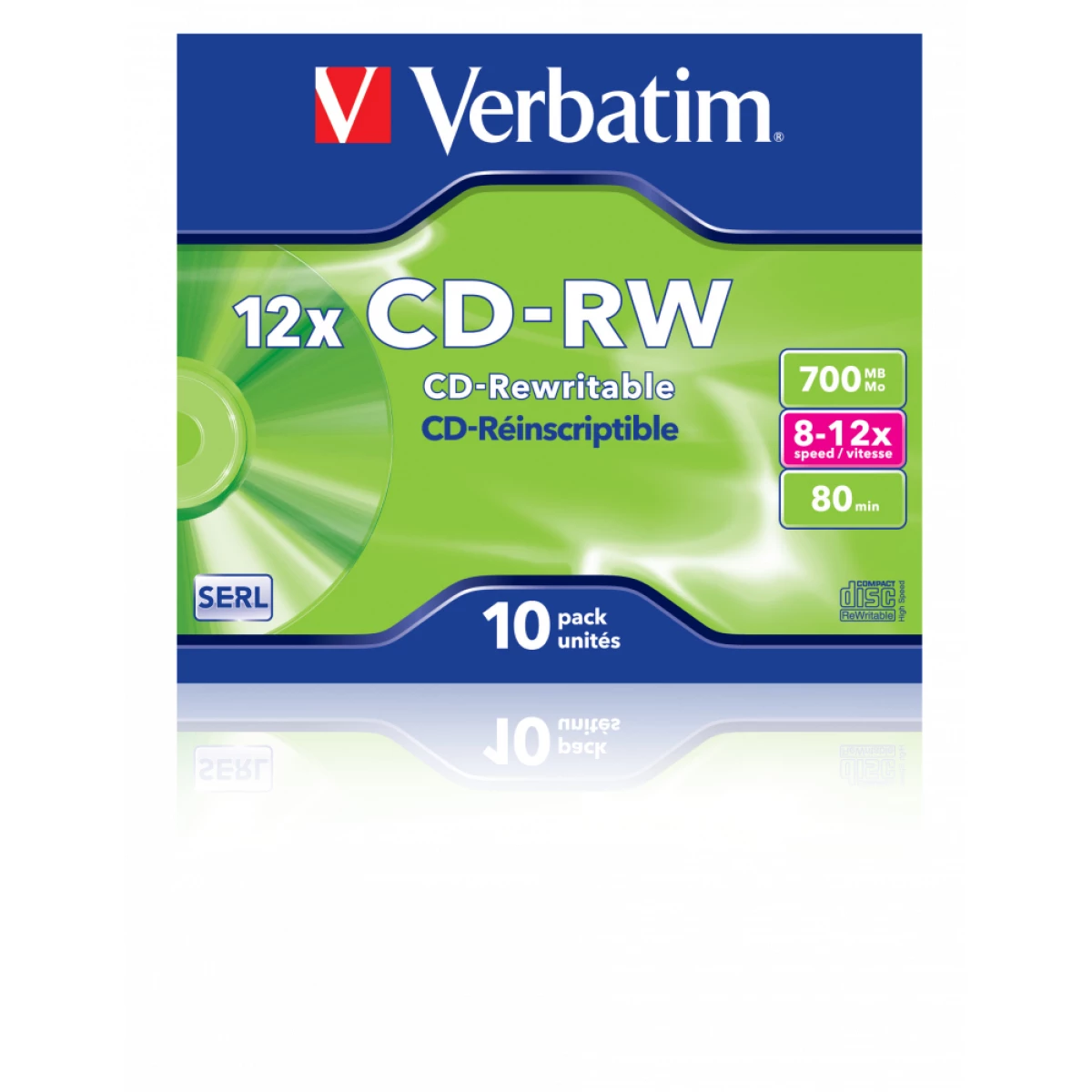 Galery – Verbatim CD-RW 12x 700 MB 10 unidade(s)0