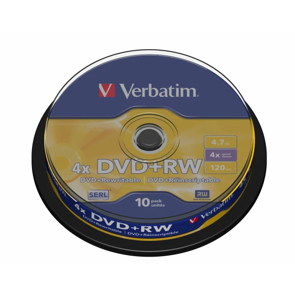 Thumbnail-Verbatim DVD+RW Matt Silver 4,7 GB 10 unidade(s)