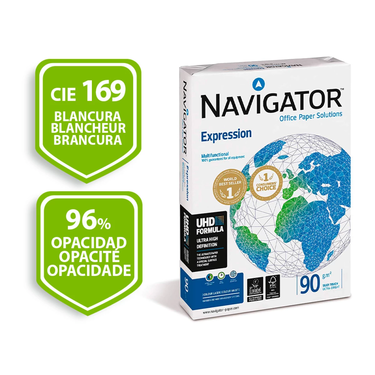 Galery – Papel fotocopia navigator din a3 90 gr embalagem de 500 folhas0