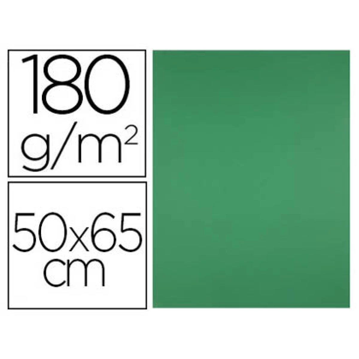 Thumbnail-Cartolina liderpapel 50×65 cm 180 gr verde natal – 5 unidades