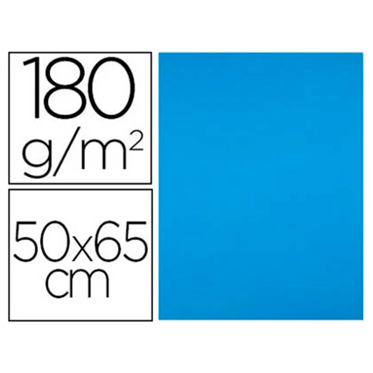 Thumbnail-Cartolina liderpapel 50×65 cm 180 gr azul turquesa – 5 unidades