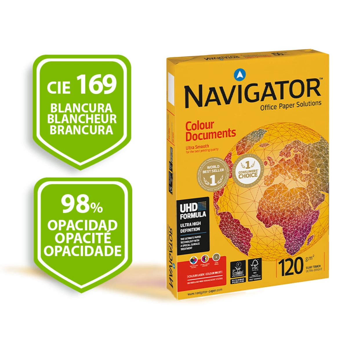 Galery – Papel fotocopia navigator din a4 120 gr embalagem de 250 folhas0