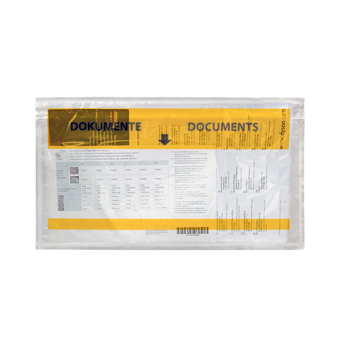 Galery – Envelope autoadesivo q-connect porta documentos multilingue 225×122 mm janela transparente pack de 100 unidades0