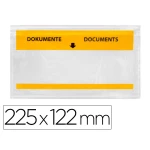 Thumbnail-Envelope autoadesivo q-connect porta documentos multilingue 225×122 mm janela transparente pack de 100 unidades