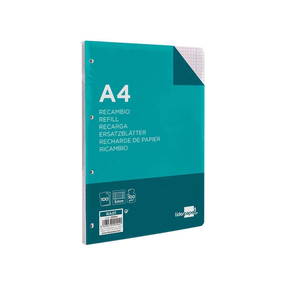 Galery – Recarga liderpapel din a4 100 f 100 gr quadriculado0