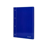 Galery – Caderno espiral liderpapel capa azul 80 f din a4 quadriculado0