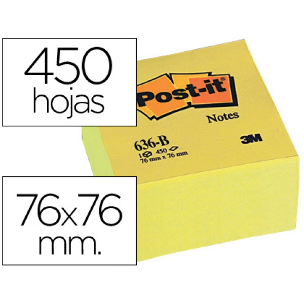 Thumbnail-Bloco de notas adesivas post-it 76 x 76 x 45 mm