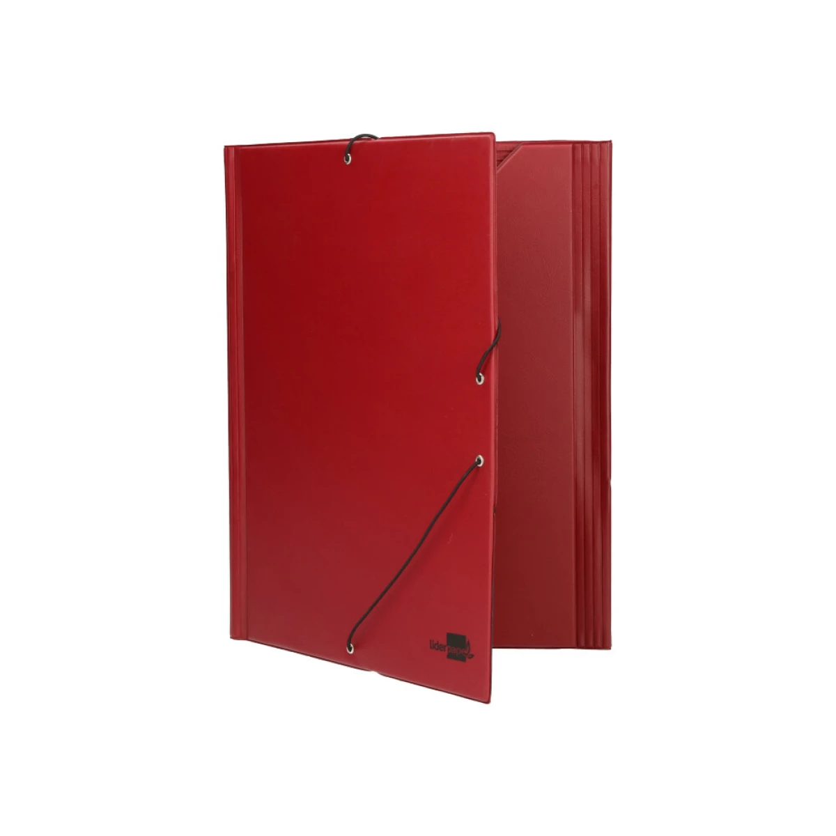 Galery – Pasta de elasticos liderpapel plastica com abas vermelho0