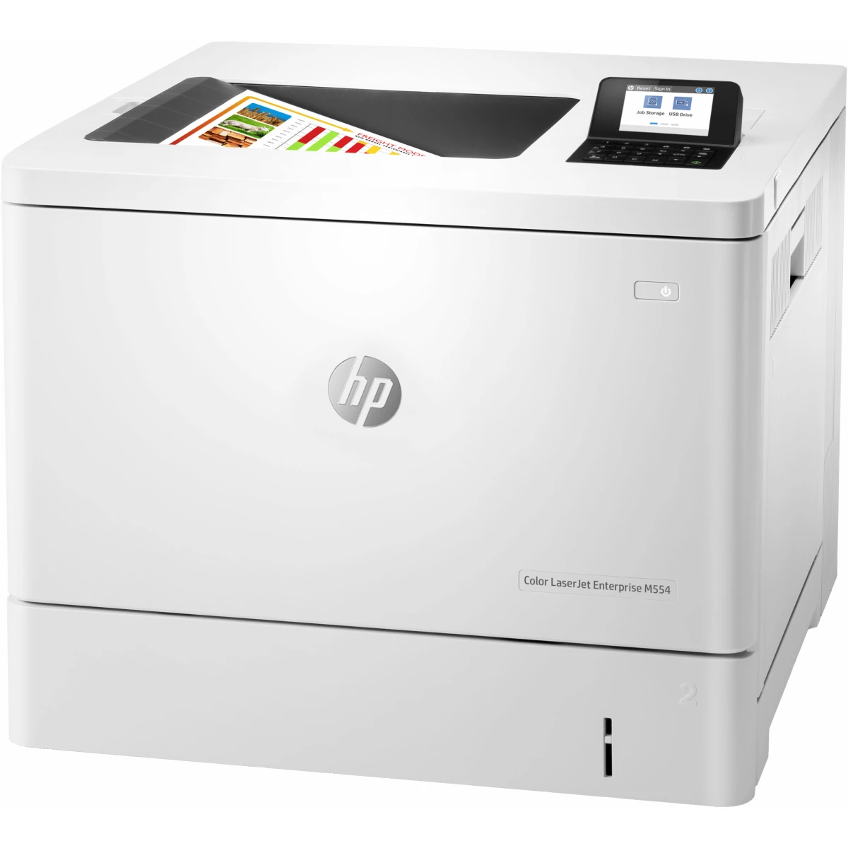 Galery – HP Color LaserJet Enterprise Impressora M554dn, Color, Impressora para Impressão, Impressão via USB frontal; Impressão frente e verso0