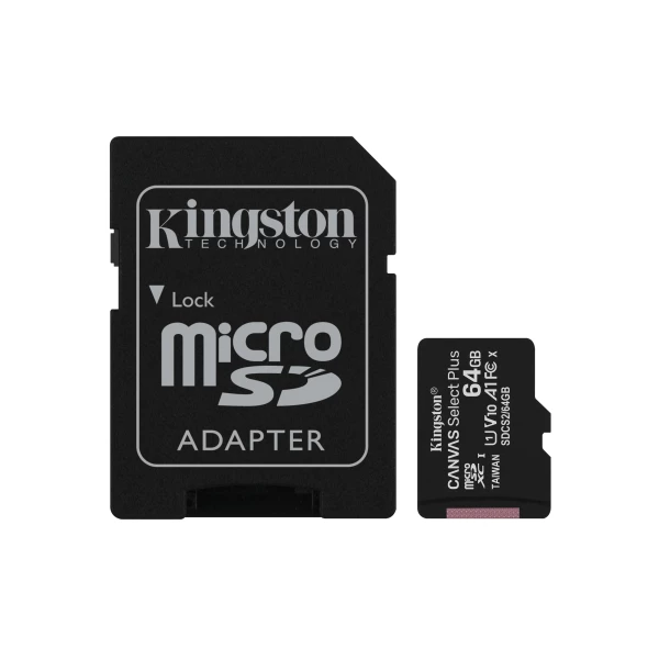 Thumbnail-Kingston Technology Canvas Select Plus 64 GB MicroSDXC UHS-I Classe 10