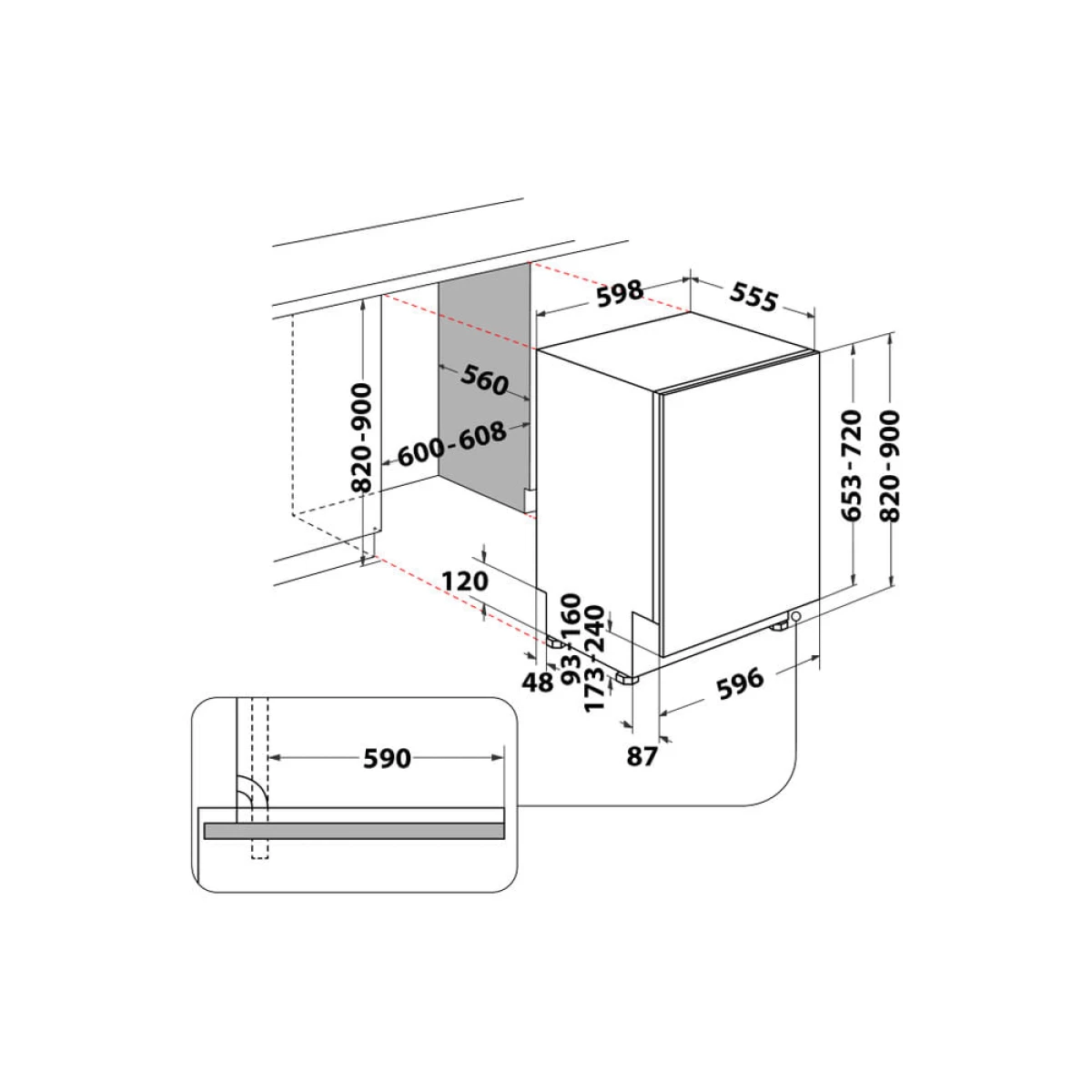 Galery – MÁQUINA DE LAVAR LOUÇA HOTPOINT – H2I HD526 A0